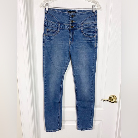 Dsquared2 Italy Leather Lace-Up Waist Ankle Jeans - Picture 2 of 14